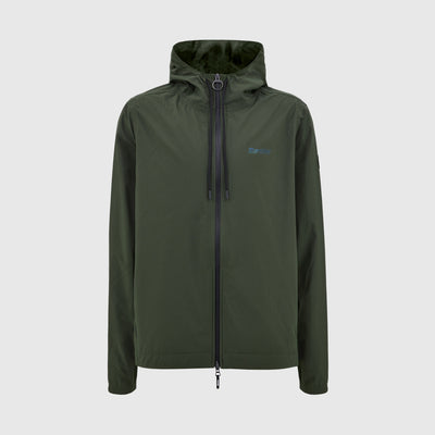 PLUVIA MEN'S RAIN JACKET WITH HOOD - Verde Militare