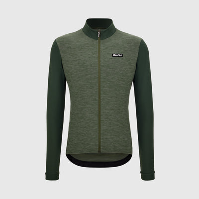 PURE MEN'S LONG SLEEVE JERSEY - Verde Militare