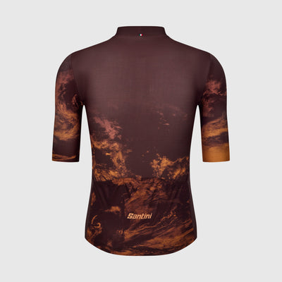 RIDER MEN'S SHORT SLEEVE JERSEY - Chocolat