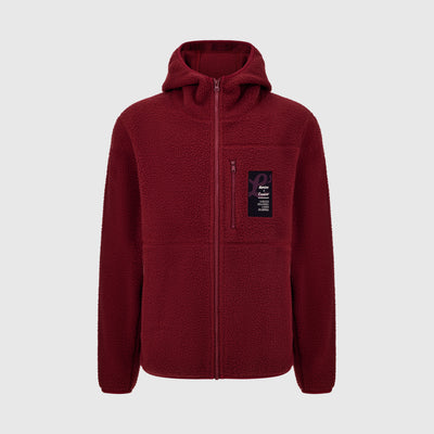 EROICA MONTE HOODED FLEECE JACKET - Bordeaux