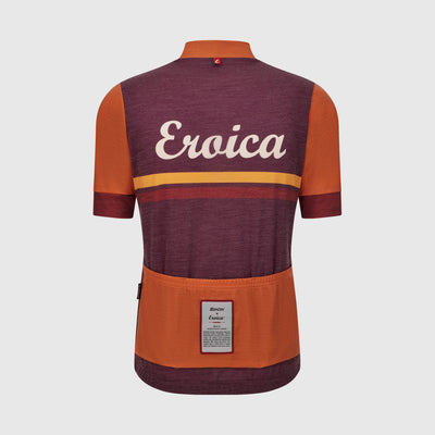 EROICA IRIS SHORT SLEEVE WOOL JERSEY - Bordeaux