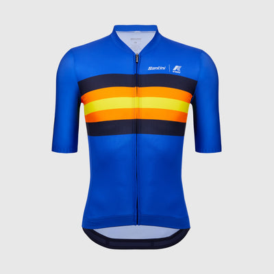 SANTINI X K-WAY LE VRAI MEN'S JERSEY - Königsblau