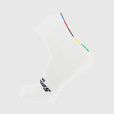 UCI WORLD CHAMPION CYCLING SOCKS - Blanc