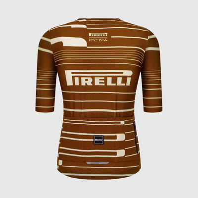 SANTINI X PIRELLI SPORT CLUB JERSEY - Chocolat
