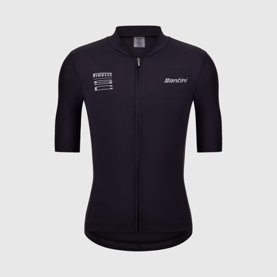 SANTINI X PIRELLI SPORT CLUB WHEEL JERSEY - Nero