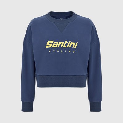BRAND WOMEN'S CROPPED SWEATSHIRT - Bluette
