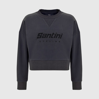 BRAND WOMEN'S CROPPED SWEATSHIRT - Grigio