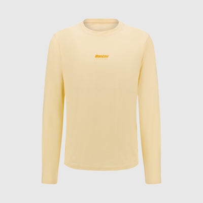 BRAND LONG SLEEVE T-SHIRT - Creme
