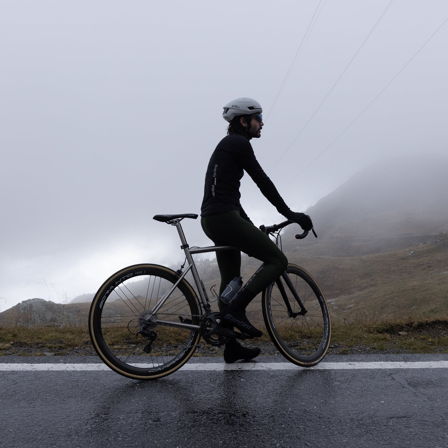 MAGIC PACKABLE WATERPROOF JACKET - Black – Santini Cycling