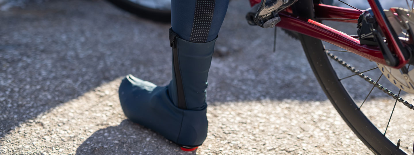 Cycling Overshoes Waterproof Santini Wall Aero Black Medium Shoe Covers 