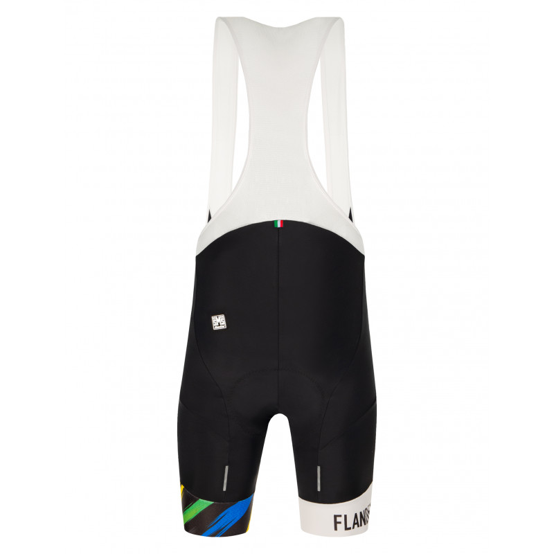 Slip Uomo Santini Karma Evo-Bib Shorts Splashes Design Flanders 2021 